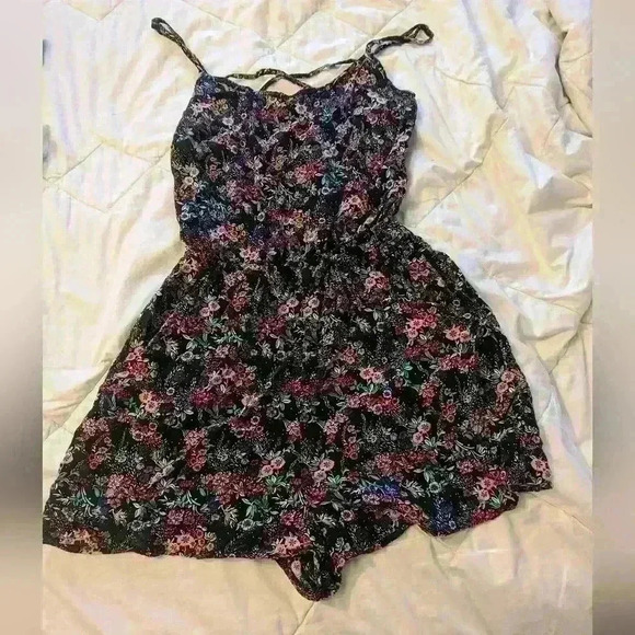 Bundle of 2 | H&M Floral Romper + Forever 21 High Low Dress - size  Small - Picture 1 of 6